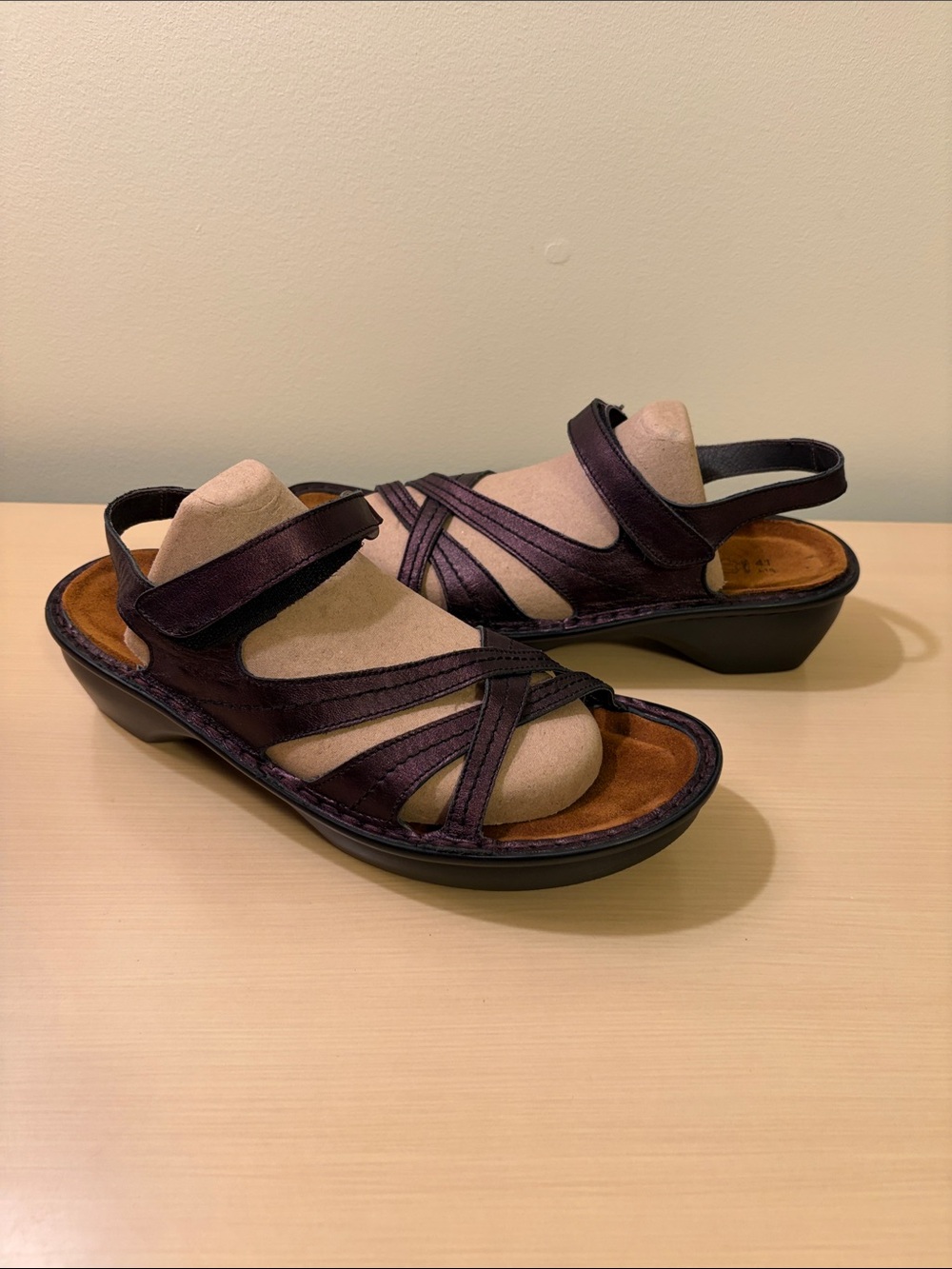 Naot Women's Strappy Sandals in Plum